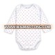 Wholesale Printed Red Star White Long Sleeve Baby Grows Clothes Bodysuit 100% Cotton Organic