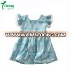 Baby Girl Dress Newborn Cute Draped Neck Infant Girls Dress Puff Sleeve Baby Girl Clothes