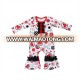 wholesales high quality Valentine's love circles hearts cartoon long sleeves cute onesie girls baby clothes jumpsuit romper